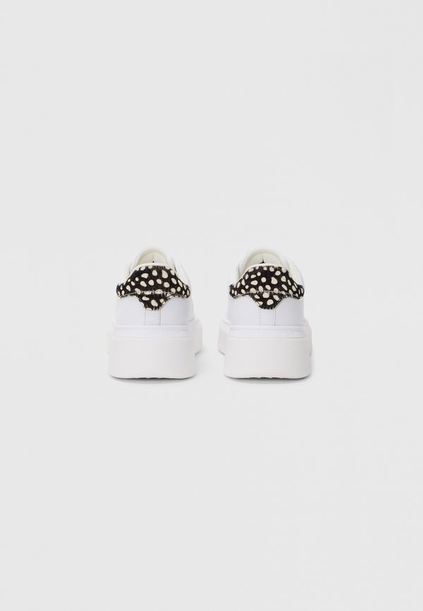 Tommy Hilfiger SNOW LEOPARD HEEL LEATHER PLATFORM TRAINERS