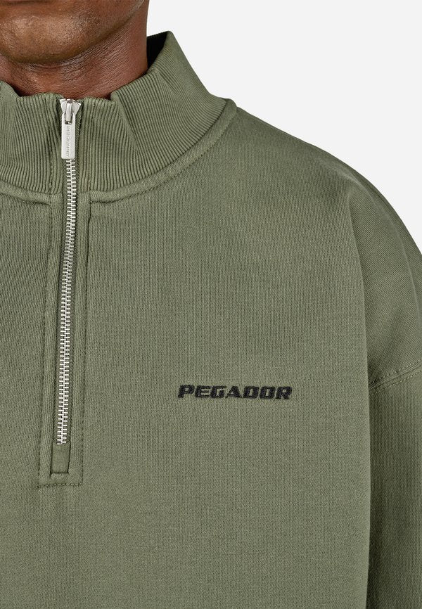 Pegador LOGO OVERSIZED HALF ZIP SWEATER