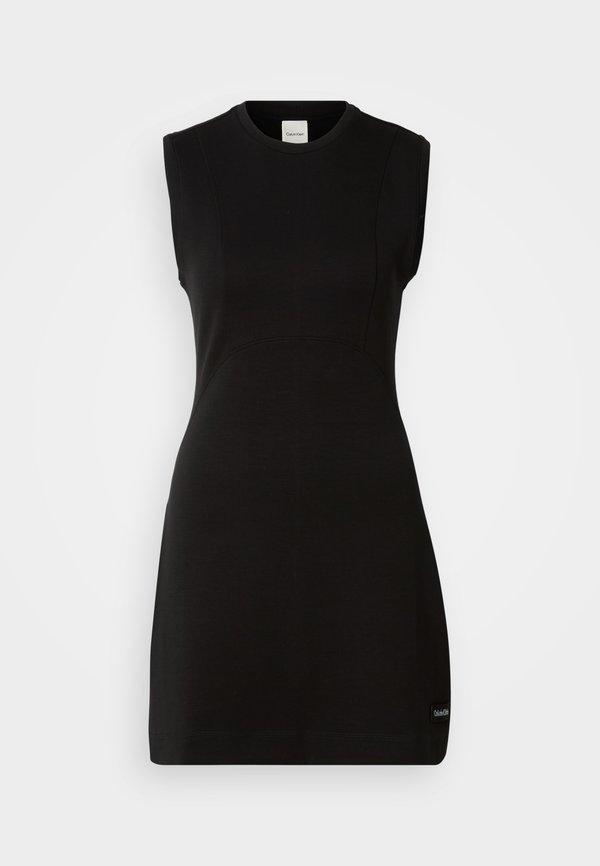 Calvin Klein Jeans SEAM DETAIL MINI DRESS - Shift dress - black