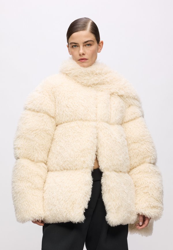 KARL LAGERFELD KARL STUDIO FAUX FUR COAT