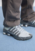 Nike Sportswear SHOX NZ - Trainers - dark grey/wolf grey/volt black/metallic silver-coloured