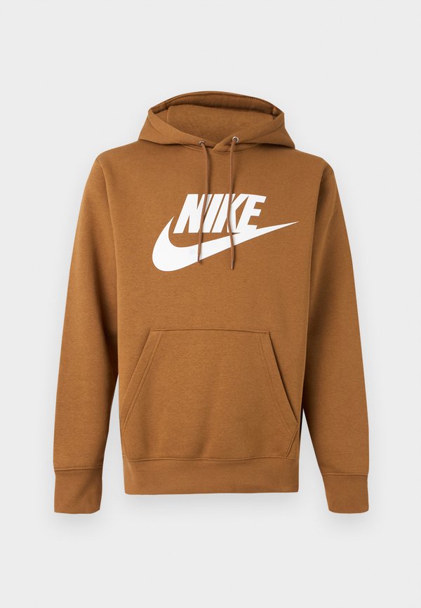 Nike Sportswear CLUB - Hoodie - ale brown/white