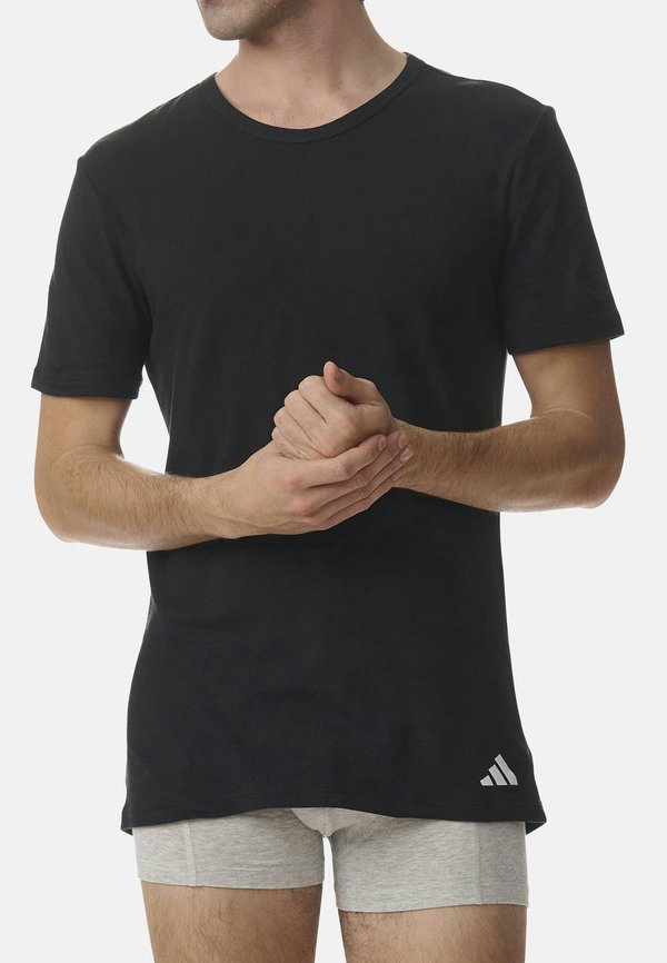 adidas Sportswear 4 PACK - Undershirt - schwarz weiß