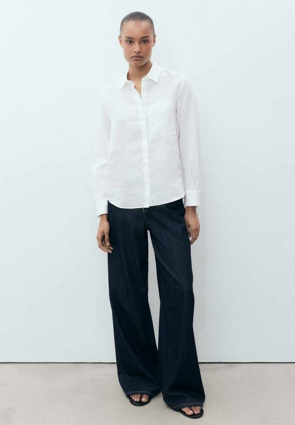Mango ADULT - Button-down blouse - off white