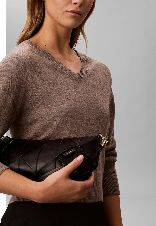 Calvin Klein SHOULDER BAG - Handbag - black