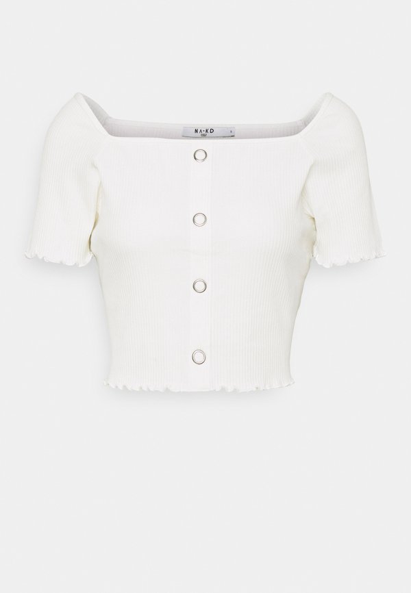 NA-KD BABYLOCK RUFFLE TOP