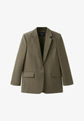 Mango Short coat - green