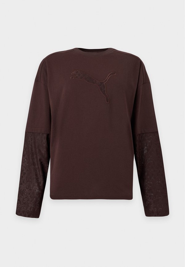 Puma OVERSIZED SLEEVES - Long sleeved top - chocolate fondue