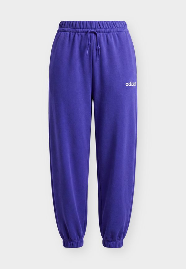adidas Sportswear ESSENTIALS LINEAR CUFFED PANTS - Tracksuit bottoms - pure purple/white