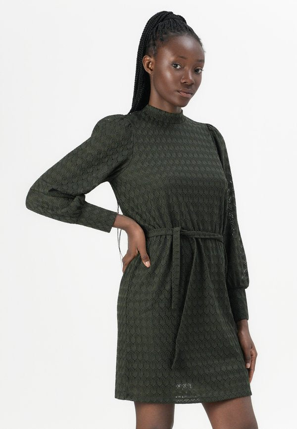 JDY JDYAVERY HIGHNECK BELT DRESS