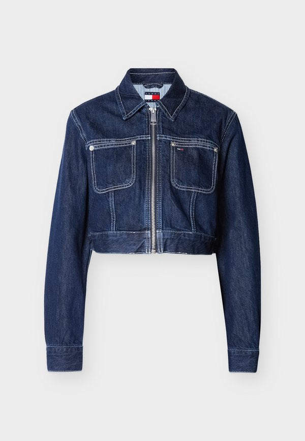Tommy Jeans CROPPED ZIP-THRU DENIM JACKET