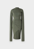 WAL G. DOHA OPEN SLEEVE SLINKY DRESS