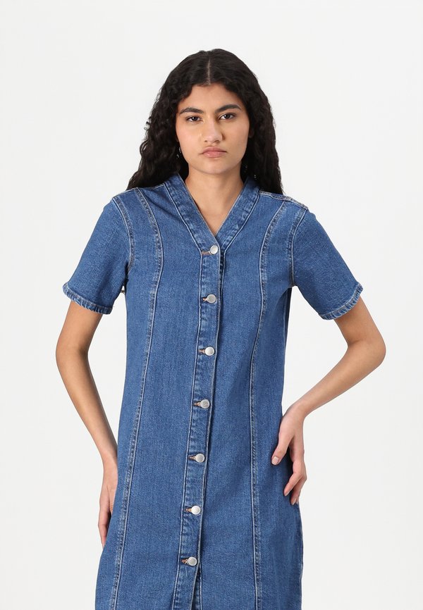 ONLY ONLSIGRID BUTTON MIDI DRESS