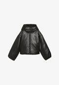 Puma WARDROBE ESS SHINY HOODED - Winter jacket - puma black