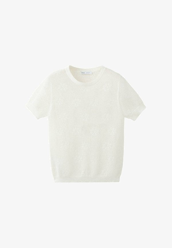 Mango ADULT - Print T-shirt - white