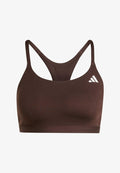 adidas Performance OPTIME ESSENTIALS WORKOUT LIGHT SUPPORT BRA - Light support sports bra - aurora coffee