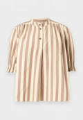 Stine Goya SOFT STRIPED EMBROIDERY SMOCKED GATHERED