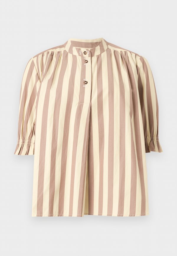 Stine Goya SOFT STRIPED EMBROIDERY SMOCKED GATHERED