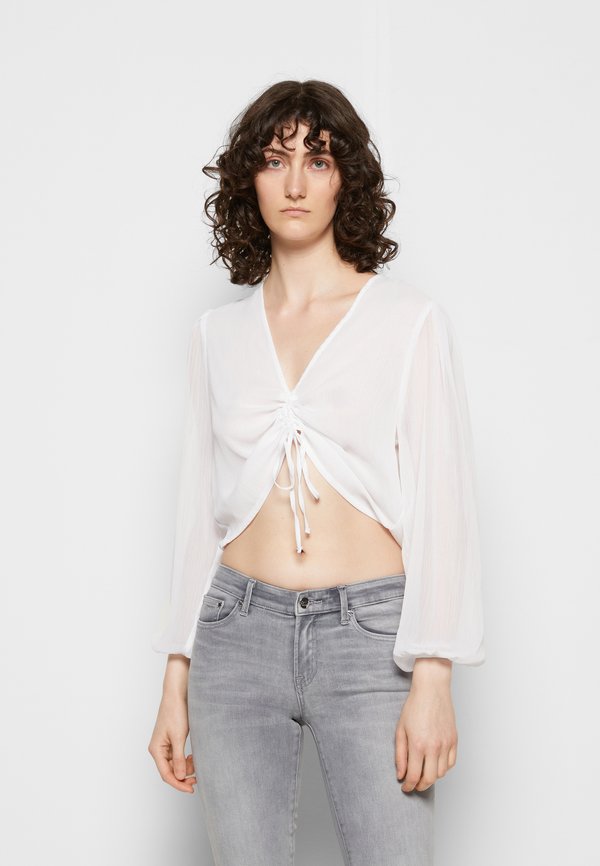 NA-KD DRAWSTRING BLOUSE