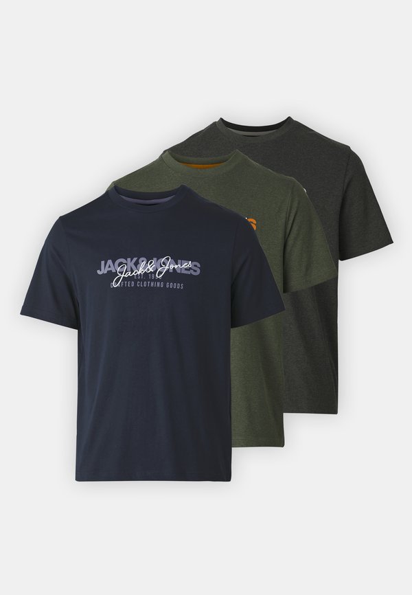 Jack & Jones JJALVIS TEE CREW NECK 3 PACK
