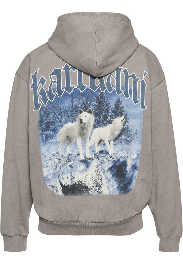 Karl Kani CHEST SIGNATURE OS WASHED HEAVY SWEAT WOLF FULL ZIP