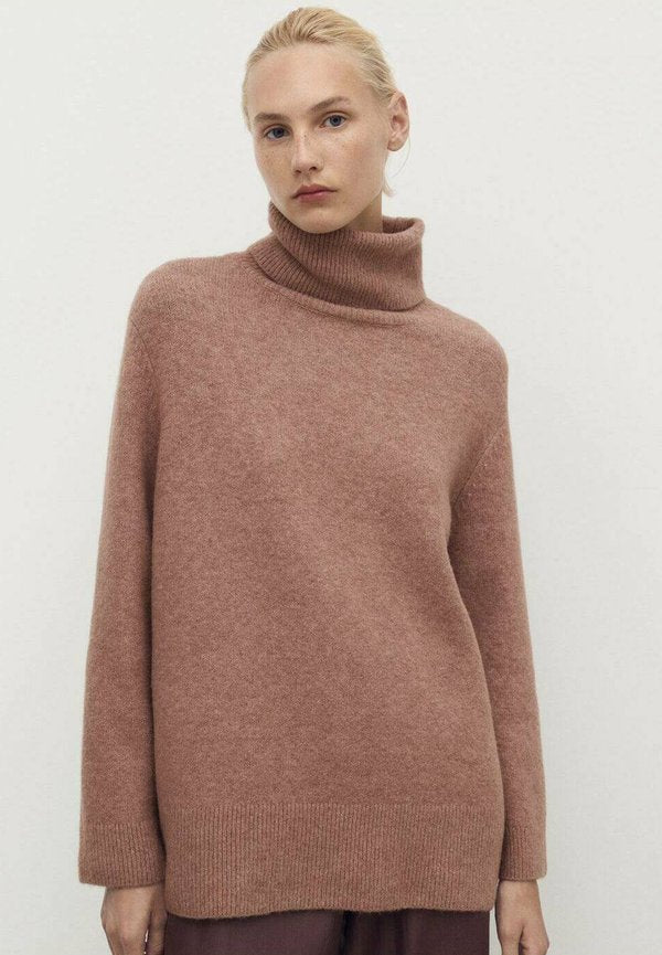 Mango TURTLENECK  - Jumper - brown