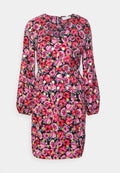 VILA VIDONATELLA FOIL V NECK DRESS