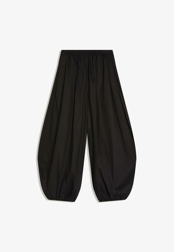 Bershka Trousers - black