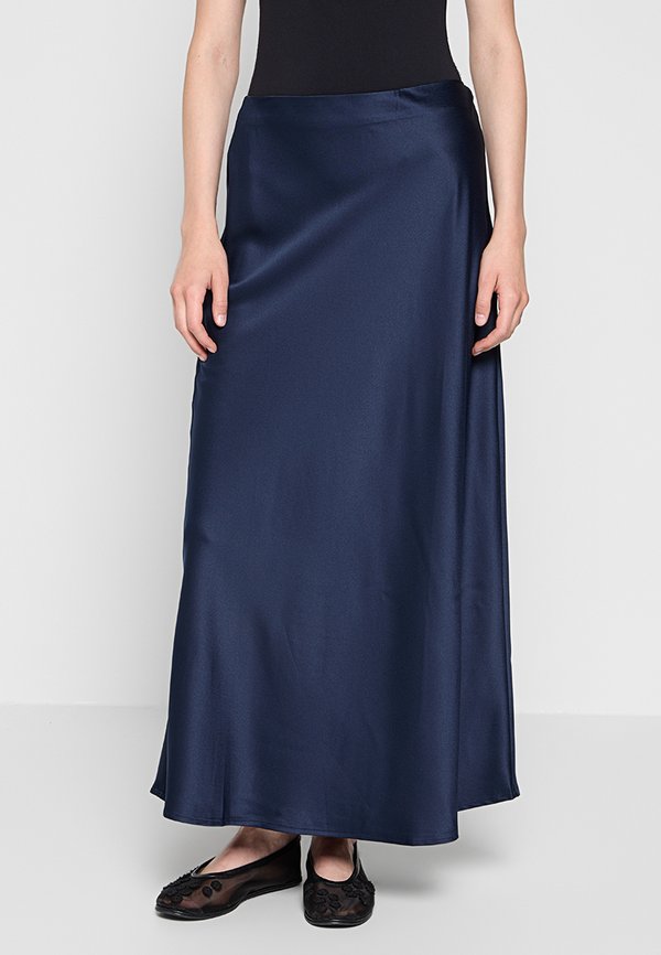Vero Moda Tall VMLOU HW SATIN 7/8 SKIRT ZLO GA TLL