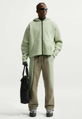 Nike Sportswear M NK TECH FLC PRO CB OH PANT - Tracksuit bottoms - silver sage jade horizon black