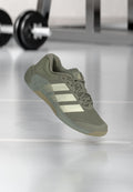 adidas Performance DROPSET 4 POWER - Training shoe - silver-coloured pebble/ice gold-coloured metallic/cargo