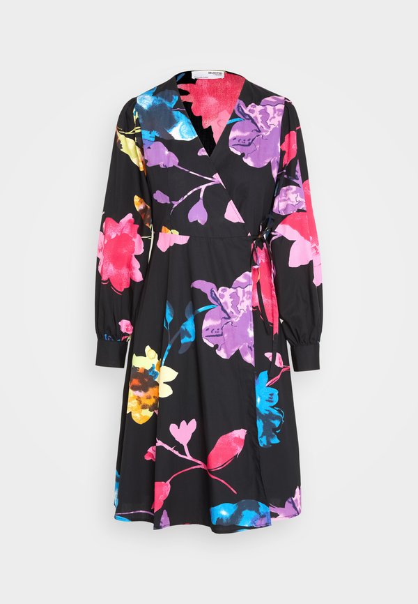Selected SLFROSEMARY MIDI WRAP DRESS