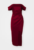 WAL G. WEDDING VINCENZO ROUCHED MIDI
