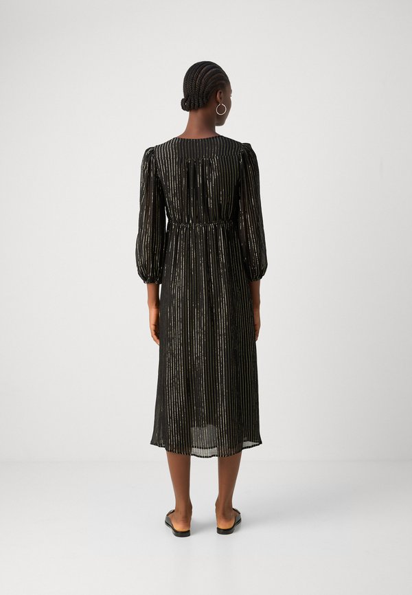 Scotch & Soda MIDI DRESS WITH PUFF SLEEVE