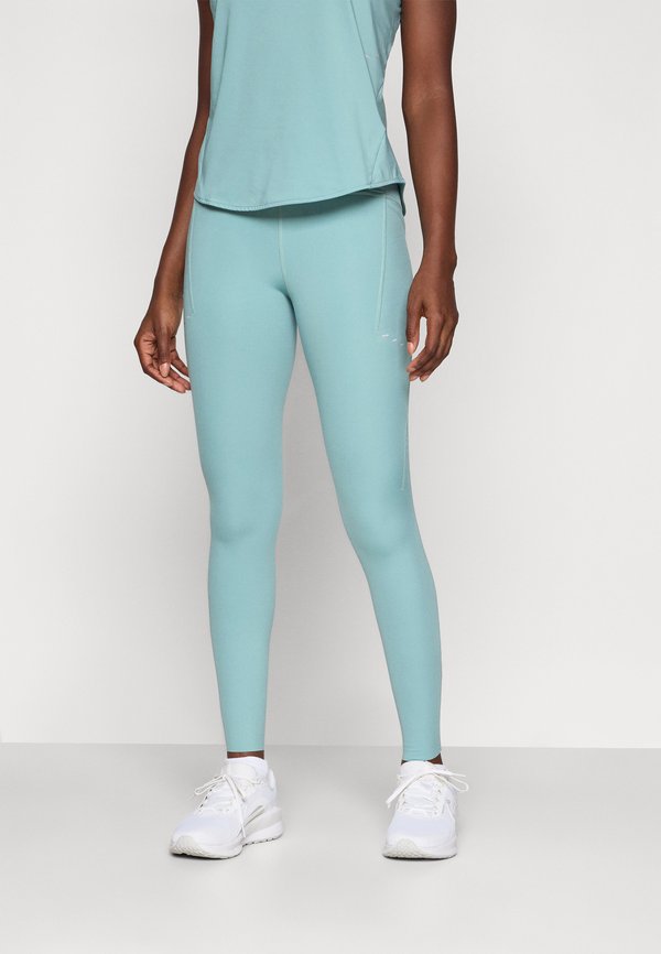Nike Performance SWIFT - Running tights - cannon/reflective silver-coloured