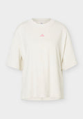 adidas Sportswear 3 STRIPES STUDIO BOYFRIEND TEE - Print T-shirt - chalk white melange