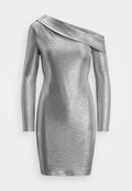 Lauren Ralph Lauren METALLIC OFF THE SHOULDER COCKTAIL DRESS