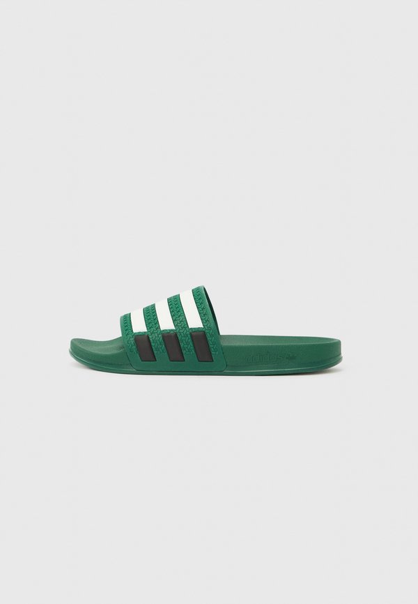 adidas Originals ADILETTE COMFORT - Pool slides - collegiate green/white/core black