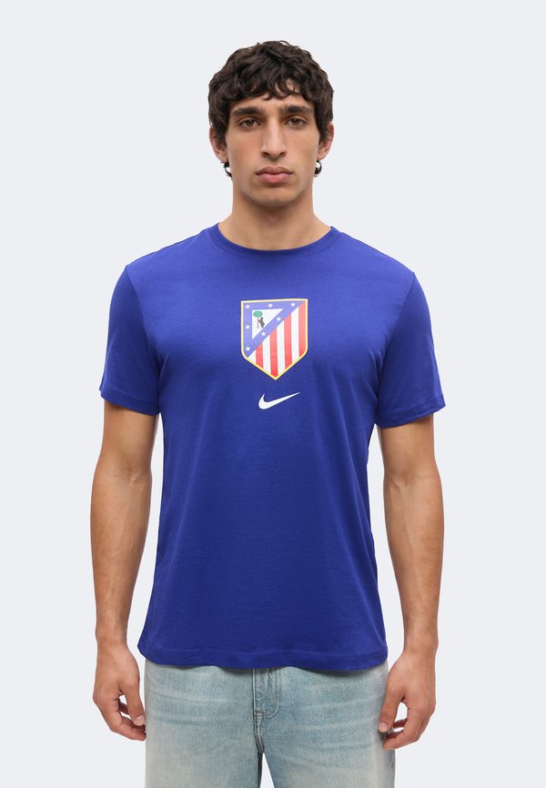 Nike Performance ATLETICO MADRID CREST TEE - Club wear - deep royal blue