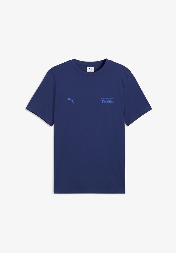 Puma PORSCHE LEGACY ESSENTIALS T-SHIRT - Print T-shirt - blue jewel
