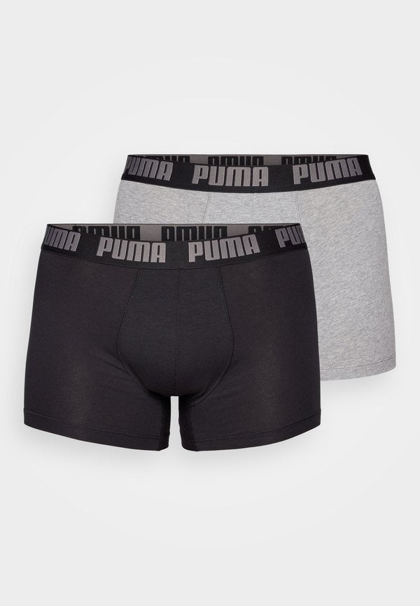 Puma EVERYDAY BASIC 2 PACK - Boxer briefs - grey melange/black