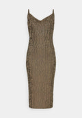 NA-KD BACK TIE MIDI DRESS