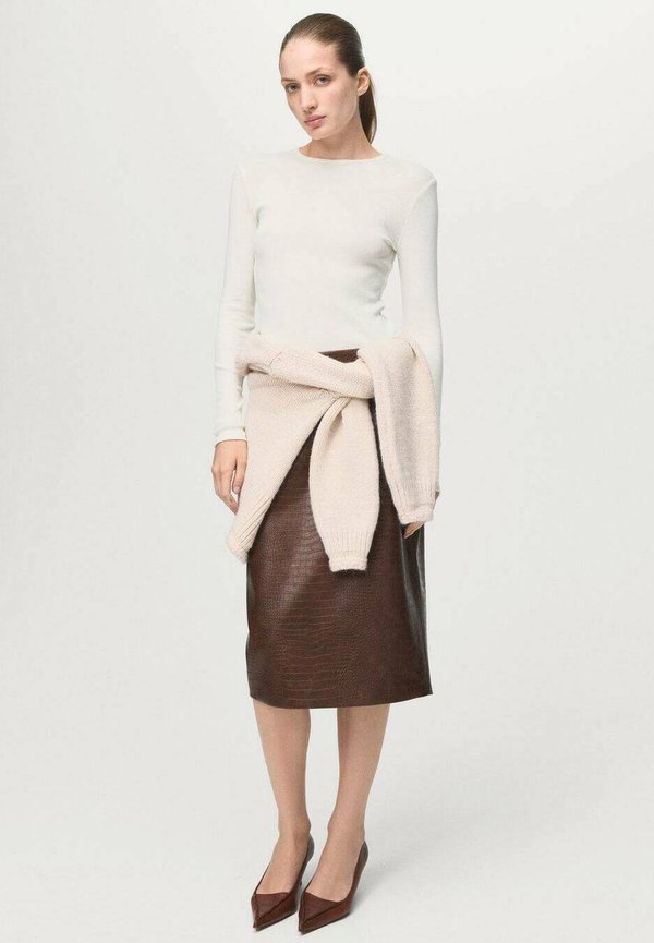 Mango Long sleeved top - off white