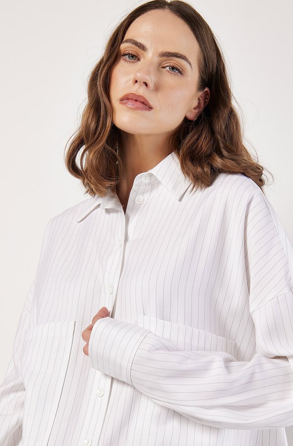 Apricot PINSTRIPE OVERSIZED