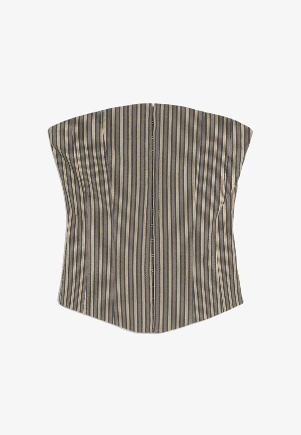 Bershka TOP BANDEAU - Top - grey