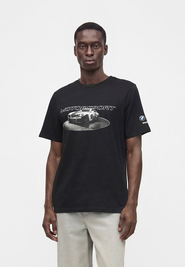 Puma BMW GRAPHIC TEE - Print T-shirt - black