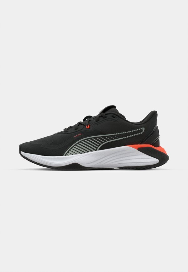 Puma HYBRID - Training shoe - puma black puma white glowing red gray echo