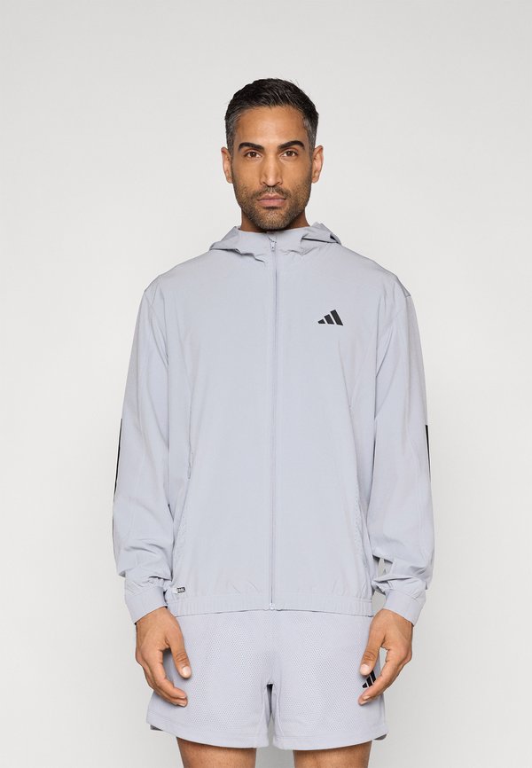 adidas Performance TECH ESSENTIALS WORKOUT TRACKTOP - Training jacket - halo silver-coloured