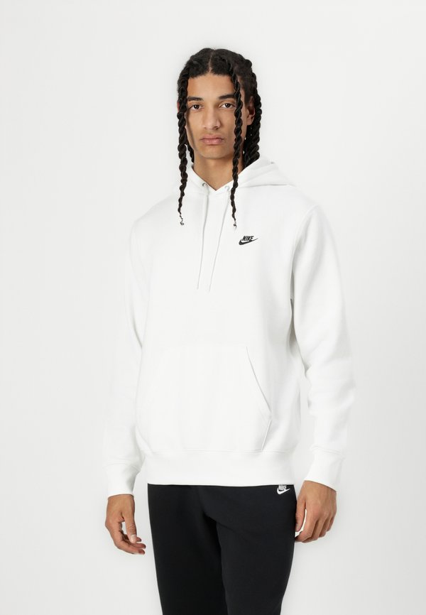 Nike Sportswear CLUB HOODIE - Hoodie - white/black