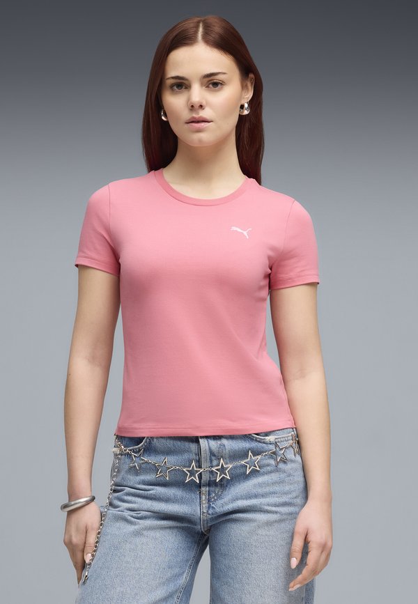 Puma ESSENTIALS SLIM  - Basic T-shirt - wild pink